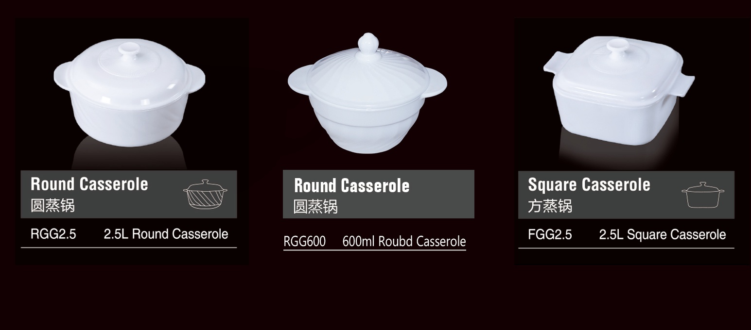 White jade glass steamer, round CASSEROLE, 2.5L pic 2