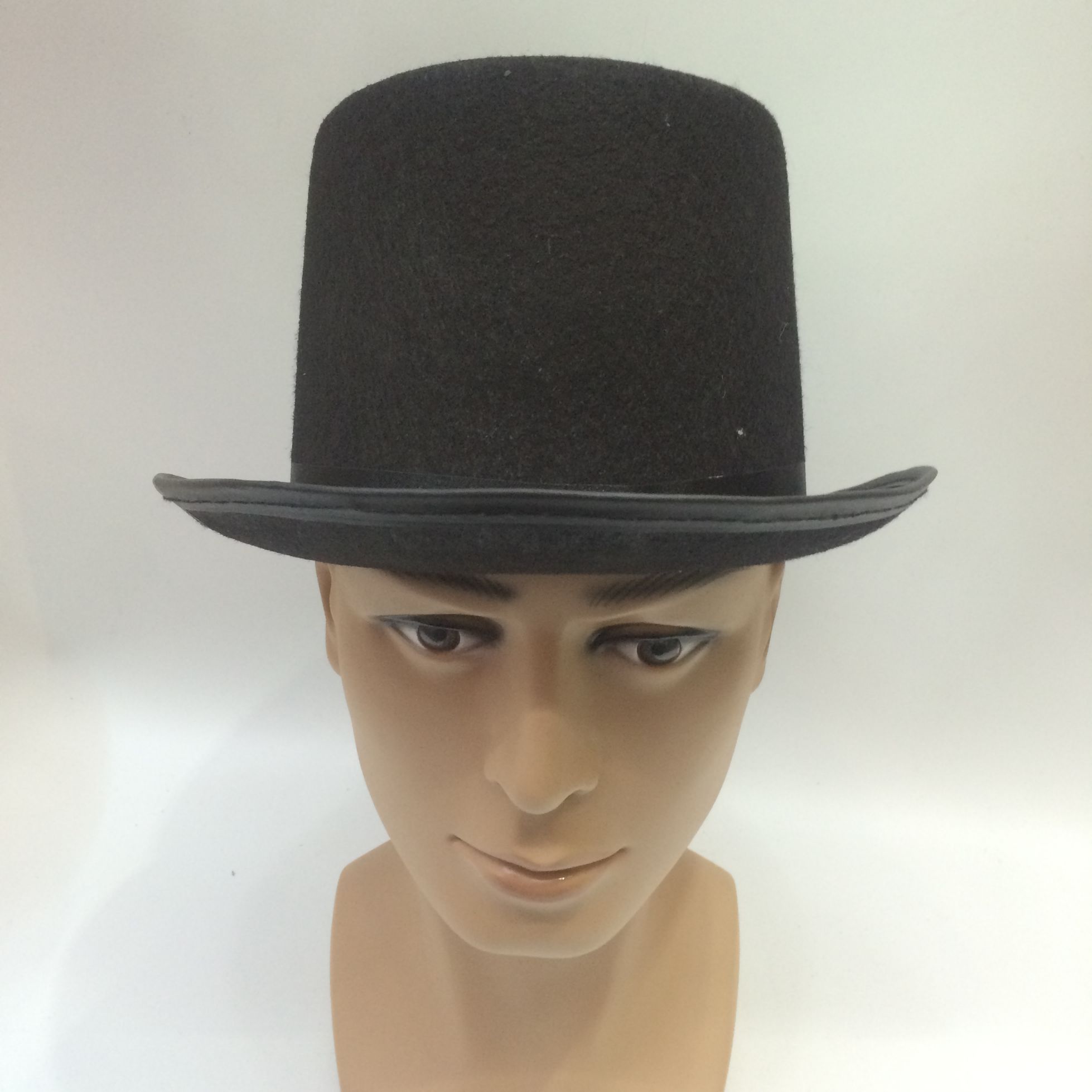 Qianfang Festival wig hat mold pressed non-woven fabric Lincoln high hat professional cap 2226