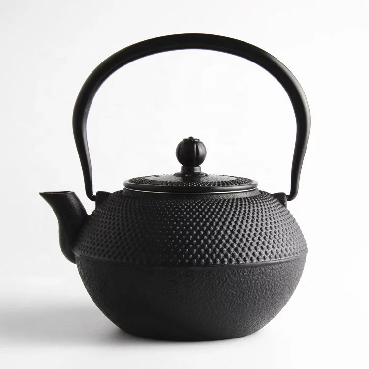 2020 Factory Direct Sales Wholesale Net Red Pellet Iron Pot Cast Iron Teapot 900 Ml Item Picture