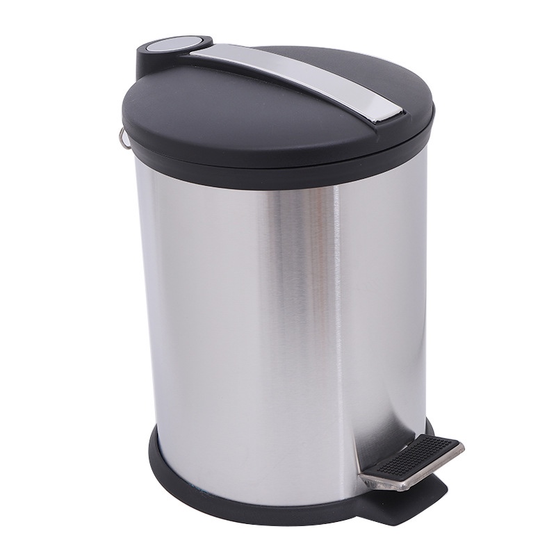 12L脚踏翻盖垃圾桶产品图