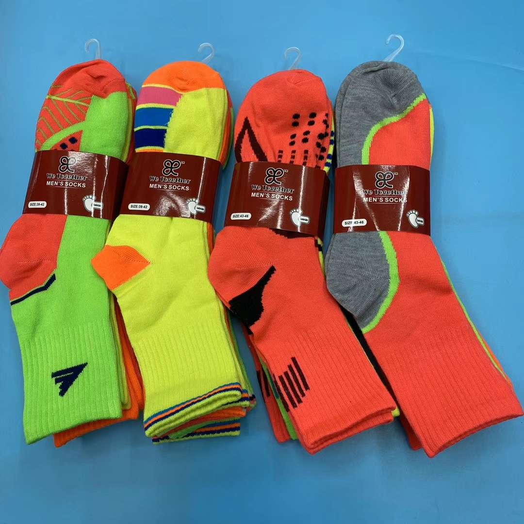 shinning colors socks for  men and women sport socks