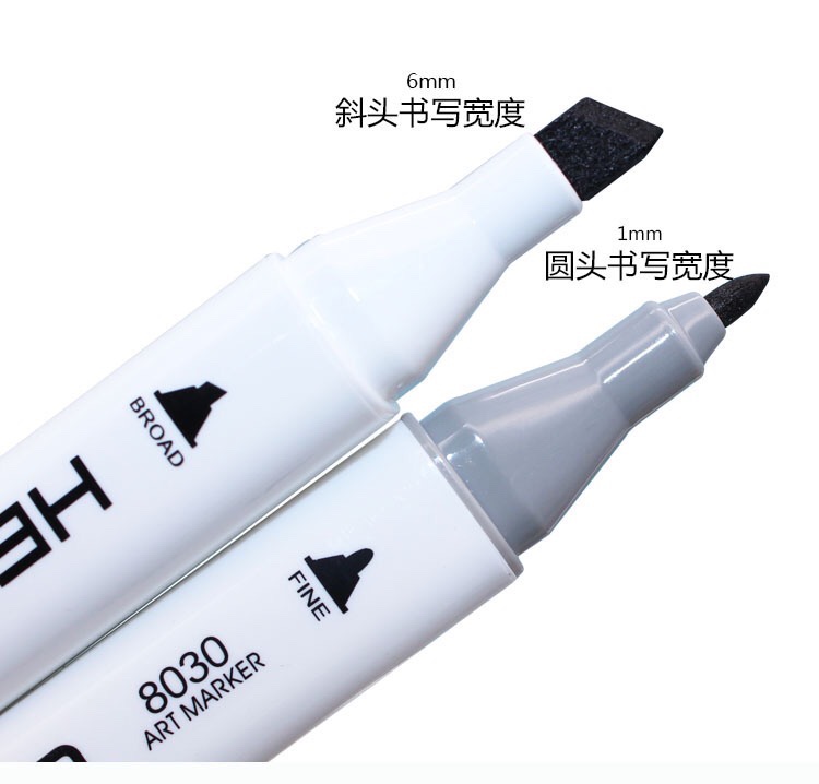 Hero oil-based markers 8030-60 colors details Picture