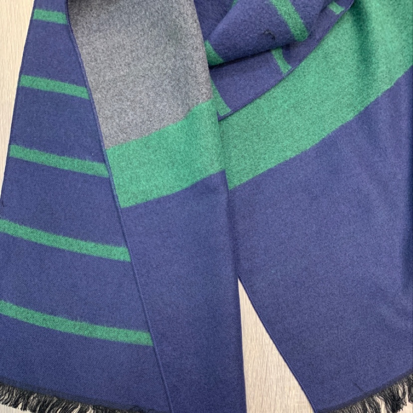 Men's Striped Scarf Specification drawing