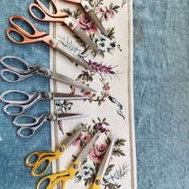 9 "10" 11 "12" dress scissors gilt silver plated copper scissors tailor scissors