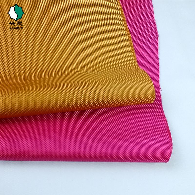 1680D double-strand Uli rubber calendered waterproof Oxford cloth bag fabric in stock. Color and environmental protection requirements can be customized details Picture