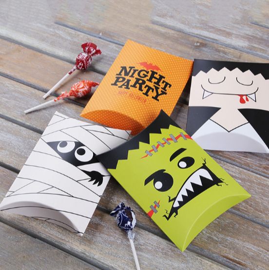 韩式搞怪万圣节幽灵糖果枕头盒现发创意礼物纸盒高尚美礼品包装盒