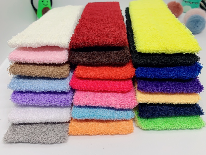 Candy color yoga sports band web celebrity hair towel fabric elastic hair ring headband headband headband thumbnail