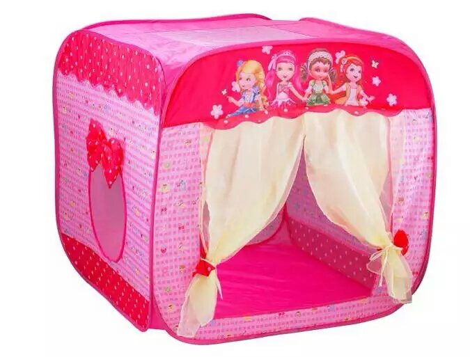 Children's tent, the size of the product is 78X78X76cm, the cloth printing is environmentally friendly, the product can be easily put in and out, it is very convenient. thumbnail