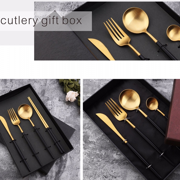 High-end 304 stainless steel knife and fork set, European-style Western dining tableware, household steak knife and fork set undefined