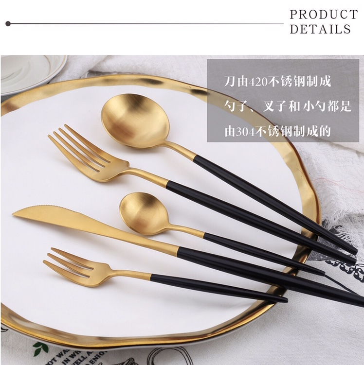 European-style grape-style Western food knife, fork, steak knife, fork, spoon, 304 stainless steel Western tableware, Instagram popular knife, fork and plate set undefined