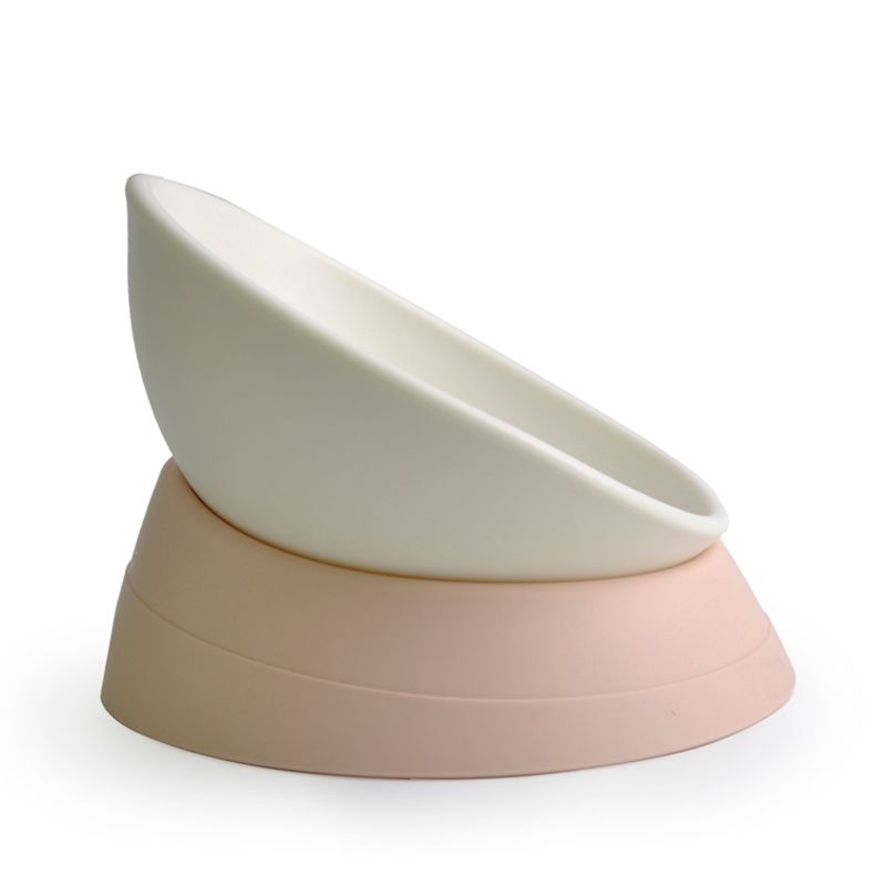 Pet supplies any Angle tilt cat bowl dog bowl slippery wear resistant safe non-toxic bullfight bowl Specification drawing