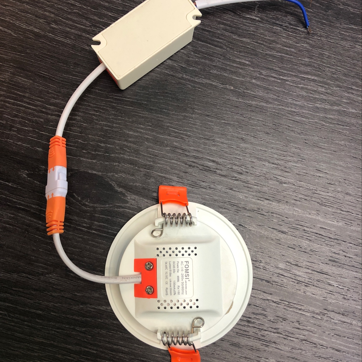 新款LED 厂家直销高亮LED射灯家用商照6W圆形PC筒灯细节图