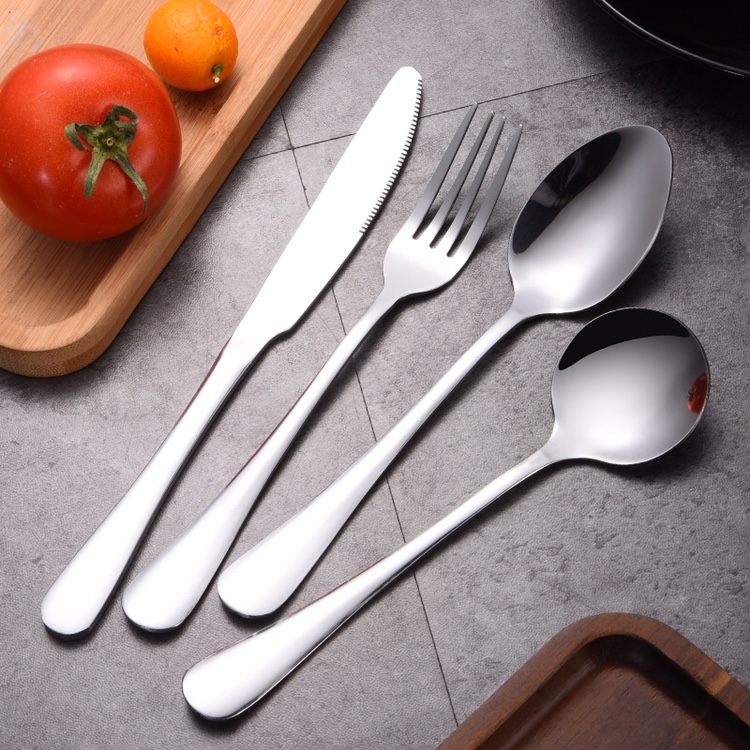 Stainless steel Western tableware knife and fork set, steak knife and fork plate set, household knife and fork two-piece set