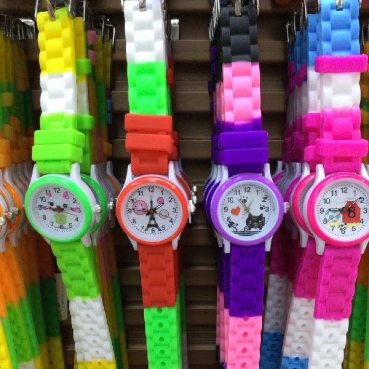 Cartoon watches for children, boys and girls details Picture