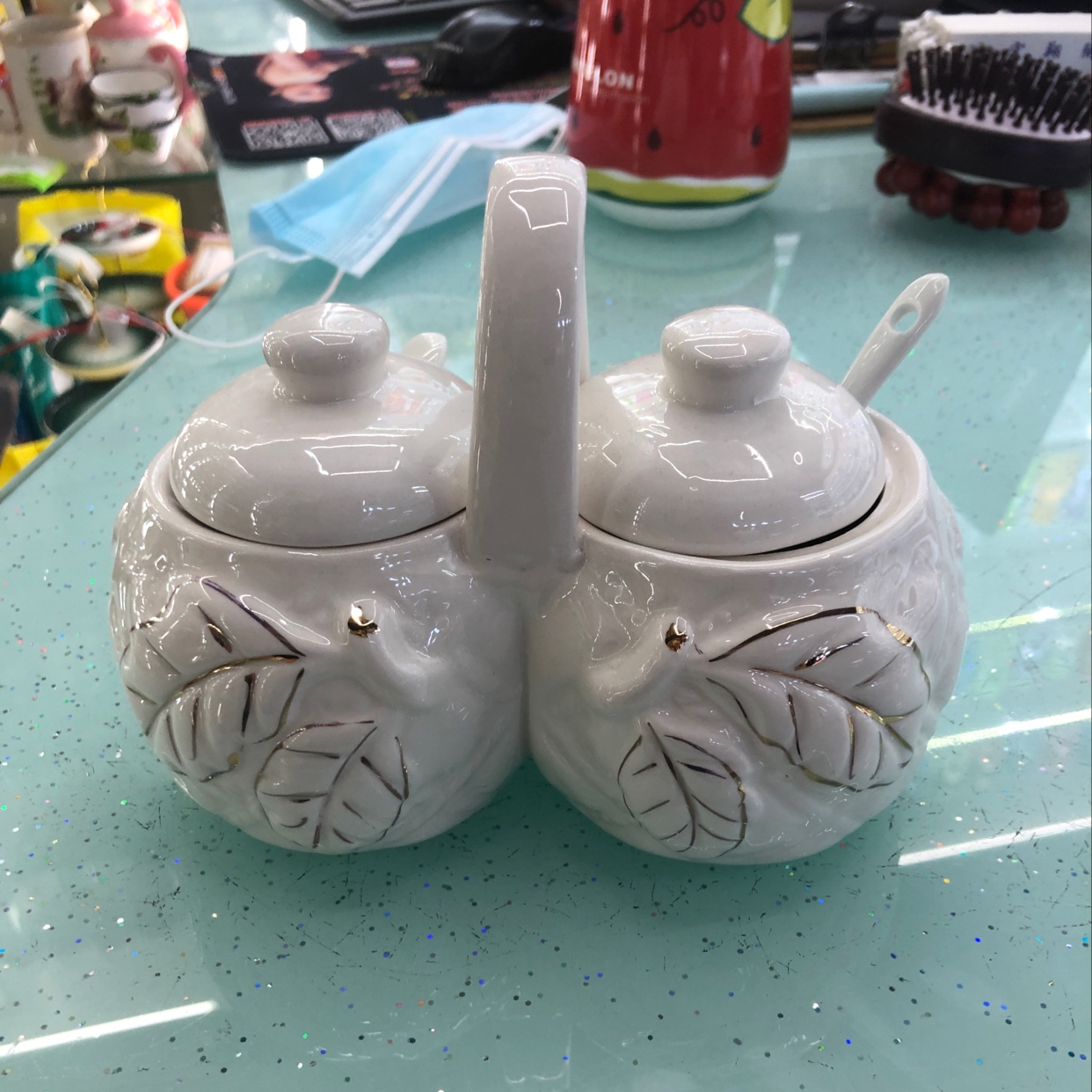 陶瓷双连缸产品图