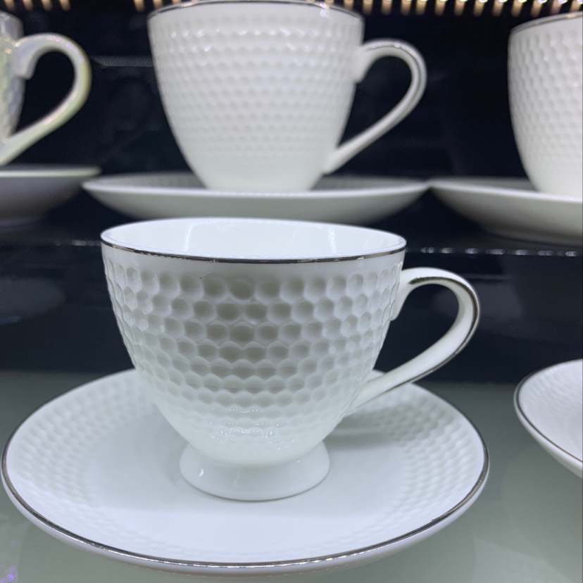 European Golf Cup And Saucer, Large Cup And Saucer 75 Yuan/Set, Small Cup And Saucer 55/ Set. (Note: 6 Cups, 6 Plates/Set) details Picture