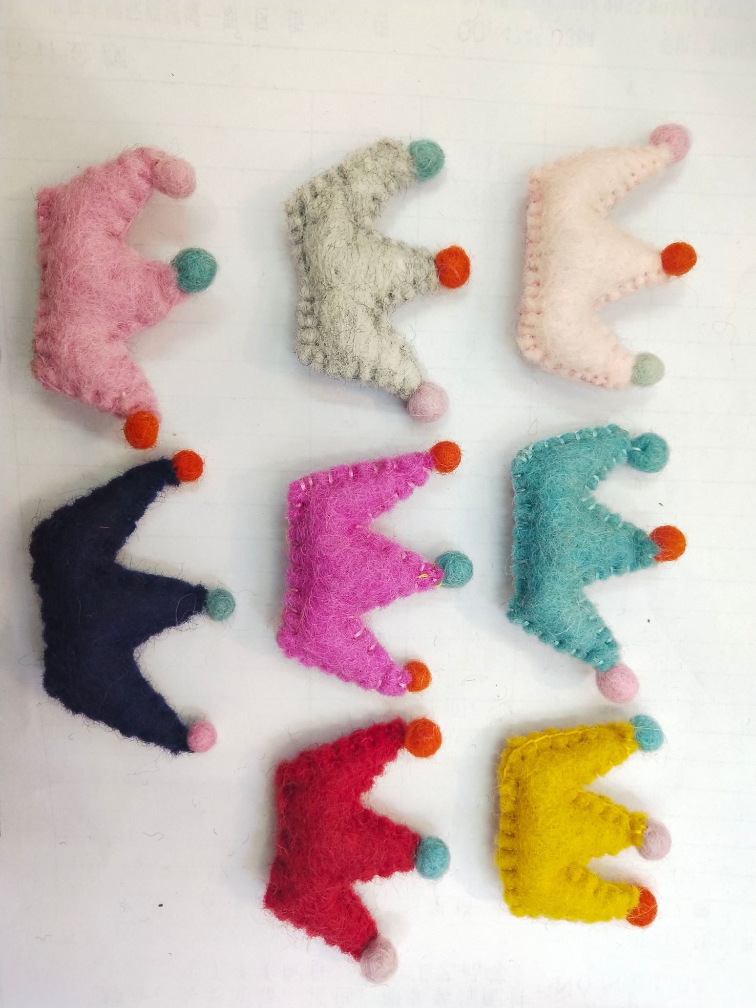 纯羊毛纯手工羊毛实心3CM脑球可爱大量现货1245