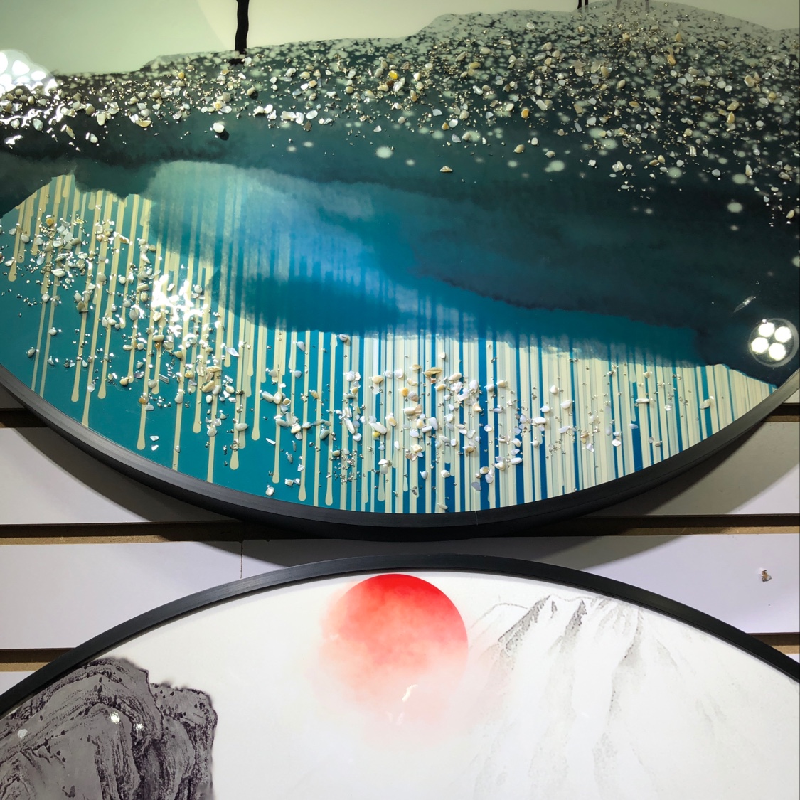 Lifan Painting ~ Round ⭕️ Crystal Porcelain Crystal Diamond Crystal Shell (Aluminum Alloy Frame) Application Scenario