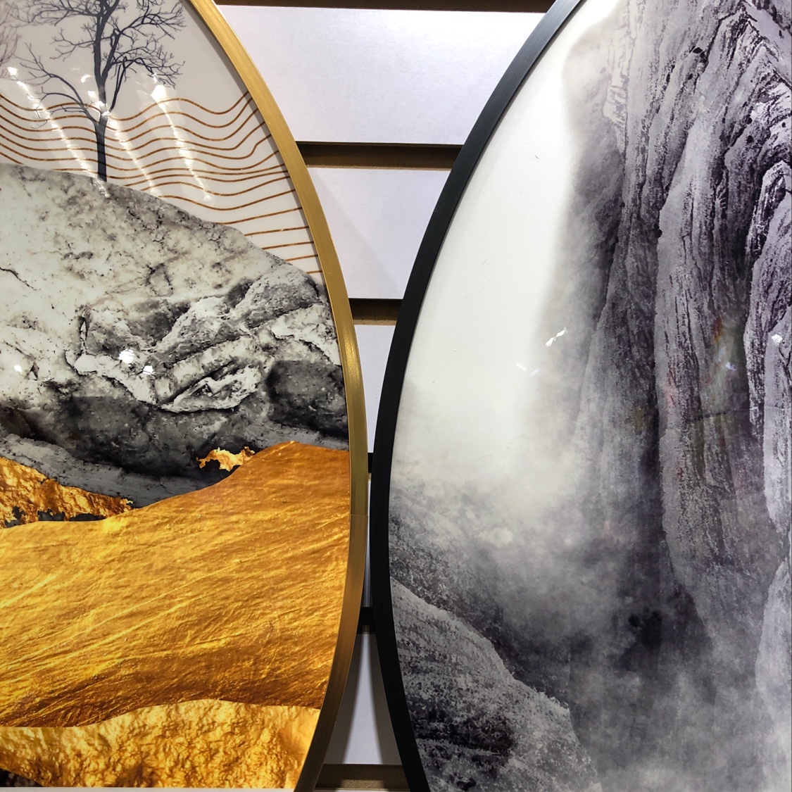 Lifan Painting ~ Round ⭕️ Crystal Porcelain Crystal Diamond Crystal Shell (Aluminum Alloy Frame) details Picture