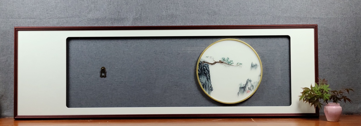 刺绣画框       白底实物图