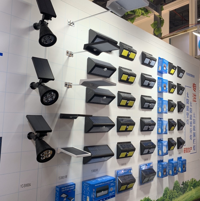 Solar light control + human body sensor wall lamp details Picture