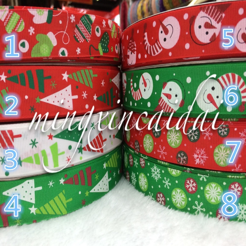 供应圣诞礼品螺纹丝带 节日装饰彩色绸带 diy饰品辅料织带