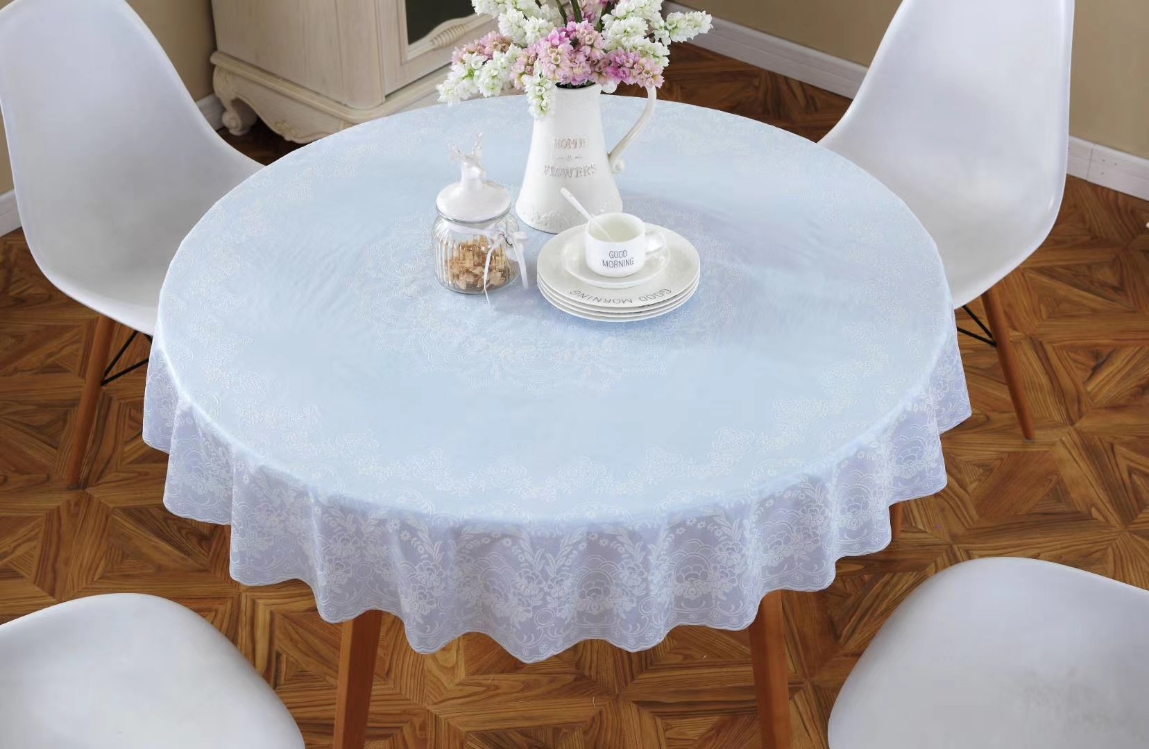 圆台布白底实物图