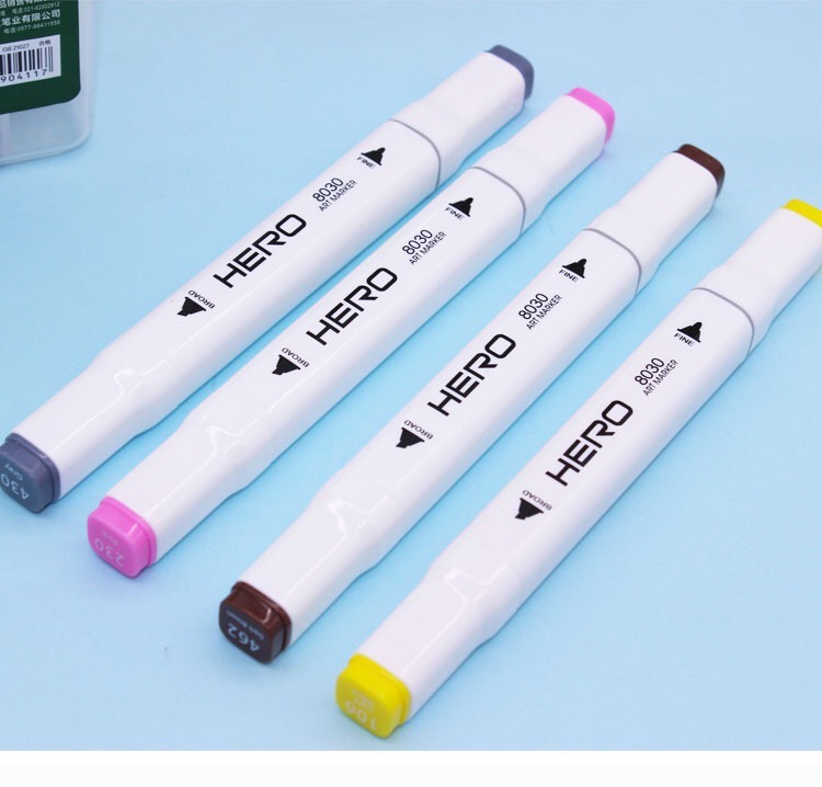 Hero oil-based markers 8030-60 colors