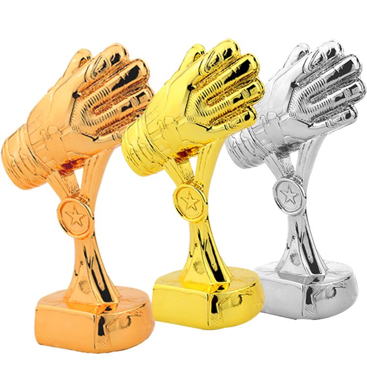 World Cup Football Trophy Match Goalkeeper Award Golden Glove trophy Goalkeeper Trophy cup free text customization Specification drawing
