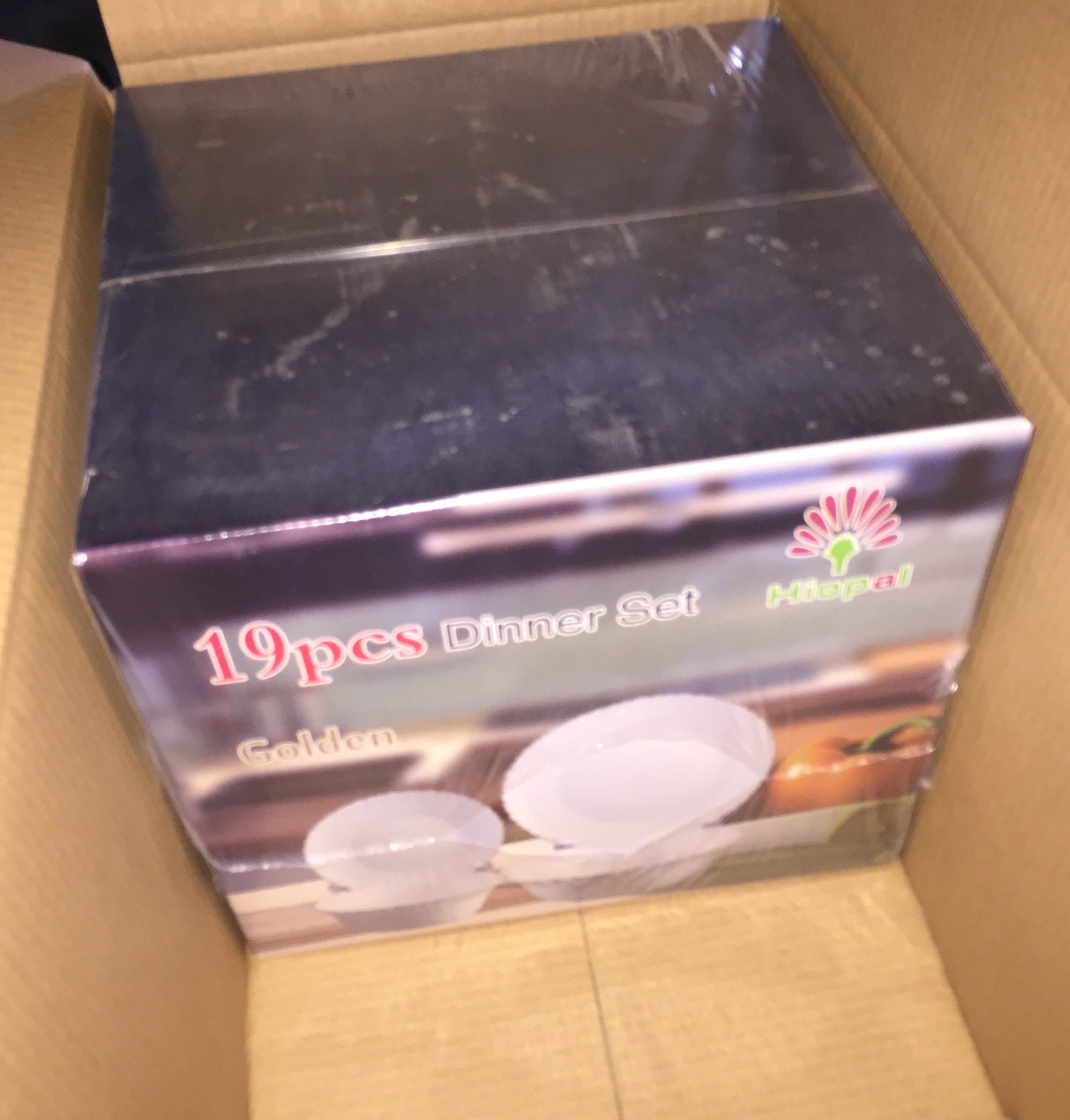 Yiwu Quality Goods 19-head White Jade Glass Tableware Gift Set Yiwu Quality Goods pic 4