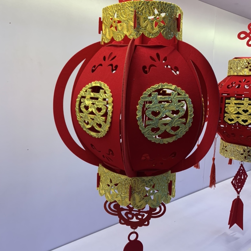 宫灯莲花喜字宫灯婚庆宫灯，新房，客厅，阳台装饰挂件