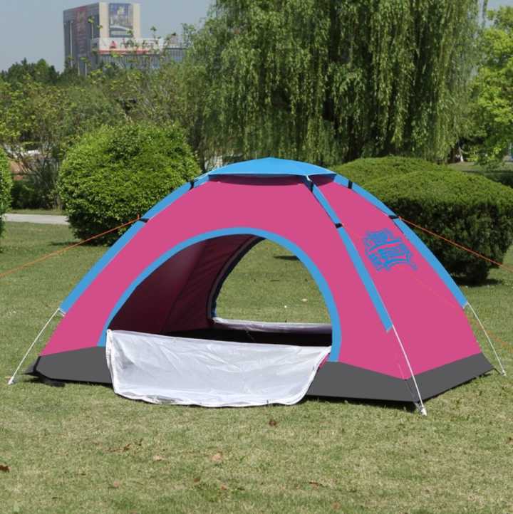 Outdoor automatic camping tent for two people, double-door portable tent, 2-second quick opening and throwing tent undefined