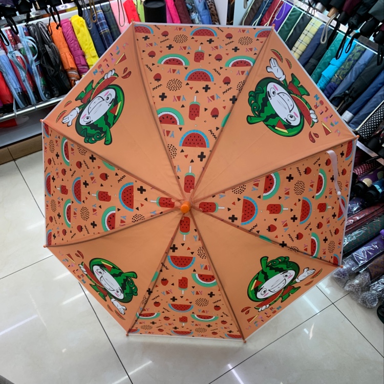 Children's Umbrella Children's Umbrella Girl Toddler Round Boy Baby Child Primary School Princess Portable Creative Easy Retractable Long Handle Umbrella Item Picture