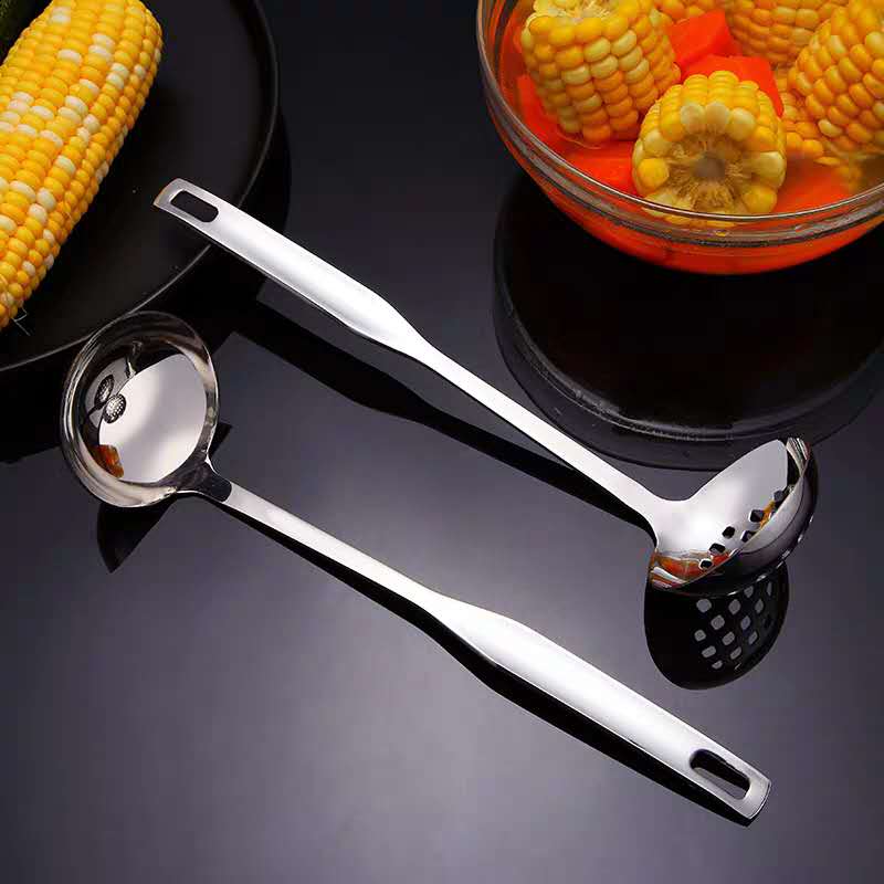 Stainless steel slotted spoon