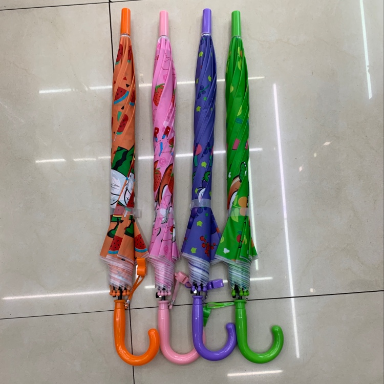 Children's Umbrella Children's Umbrella Girl Toddler Round Boy Baby Child Primary School Princess Portable Creative Easy Retractable Long Handle Umbrella