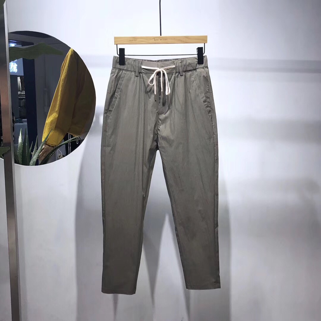 韩版九分裤休闲裤，版型好看夏季薄款，配T恤polo衫百搭款，两色可选👏🏻产品图