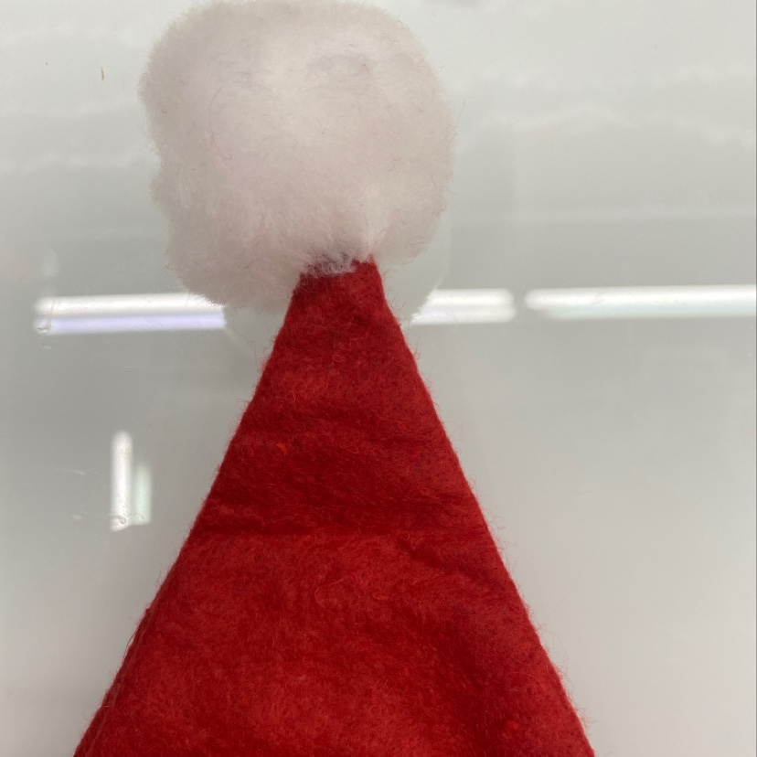 Big red ordinary hat, Christmas hat, non-woven fabric ordinary hat, holiday supplies 28*3511 Specification drawing