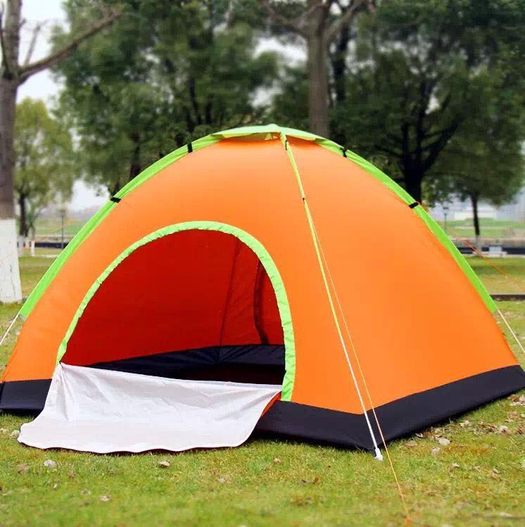 Factory direct sales of outdoor automatic camping tents for 3-4 people, quick-release hand-thrown camping tents details Picture