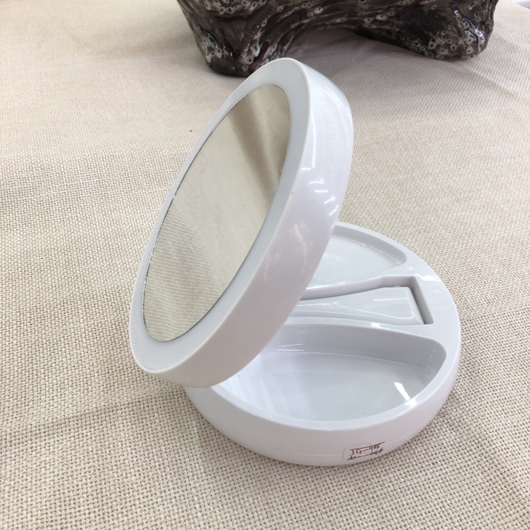 可折叠化妆镜带灯led台式桌面镜学生便捷补光美妆宿舍镜子细节图