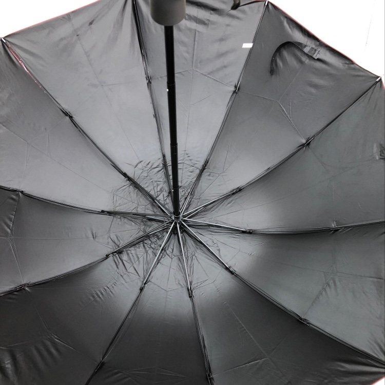 Three-fold random black rubber UV umbrella Specification image