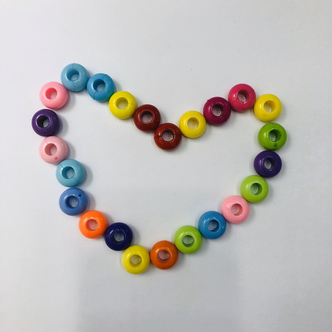 厂家直销车轮实色珠diy配件14mm 18mm细节图