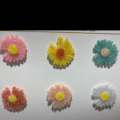 Drill Small Daisy Ultrasonic Embossed Patch Diy Hair Accessories Semi-Finished Drill Small Daisy Ultrasonic Embossed Patch Diy Hair Accessories Semi-Finished Drill Small Daisy Ultrasonic Embossed Patch D