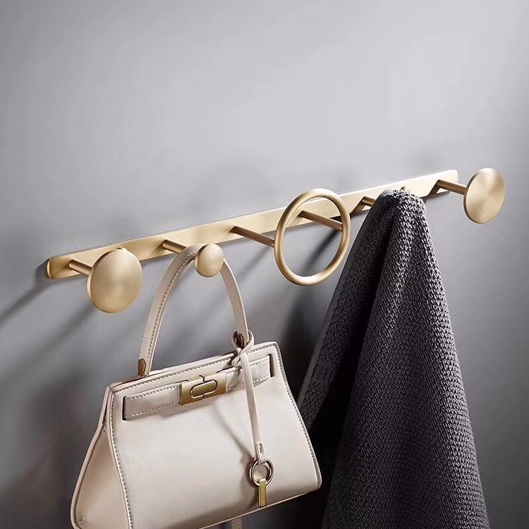 Multi-function, creative dull brass coat hook