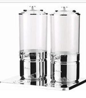 Fruit juice tripod double head stainless steel fruit juice tripod cold drink machine fruit juice beverage machine 7 litre X2 self-service drink machine