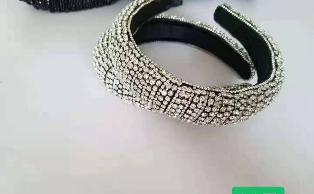 Europe And The United States Fashion Trend Full Of Drill Hoops Hairband Haircard Network Red