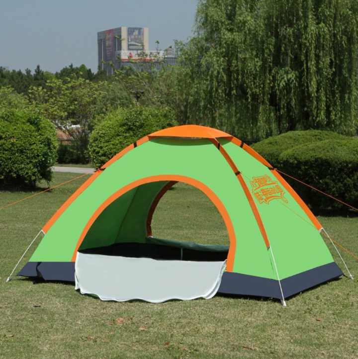 Outdoor automatic camping tent for two people, double-door portable tent, 2-second quick opening and throwing tent undefined