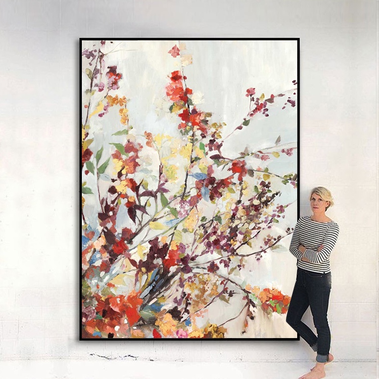 现代抽象客厅装饰画沙发背景墙挂画玄关过道走廊创意彩色艺术油画