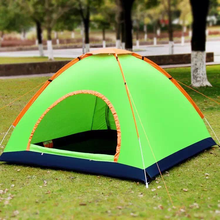 Outdoor automatic camping tent for two people, double-door portable tent, 2-second quick opening and throwing tent Specification image