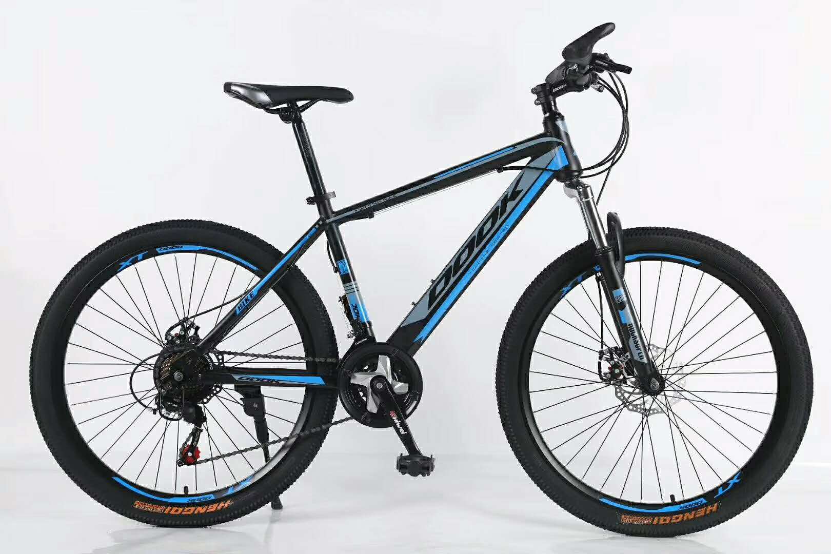 Mountain bike 24 "21 speed high carbon steel disc brake 40 knife ring high grade student bike