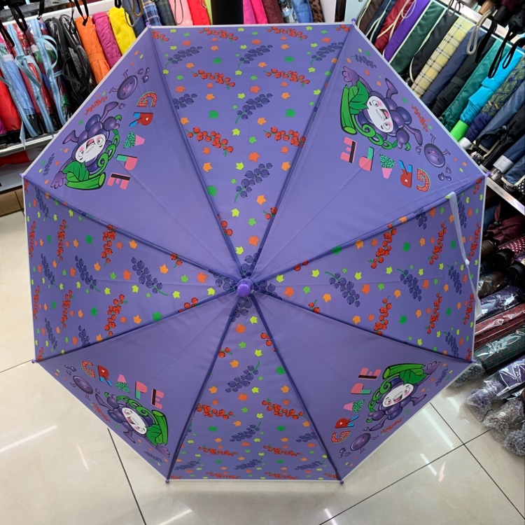 Children's Umbrella Children's Umbrella Girl Toddler Round Boy Baby Child Primary School Princess Portable Creative Easy Retractable Long Handle Umbrella Specification drawing